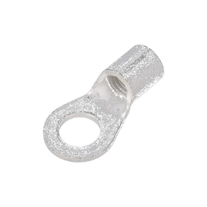 Vârf inelar M6 8mm² crimpat pe cablu neizolat cositorit - Conector electric profesional | Electronic-mag.ro | Componente Electronice
