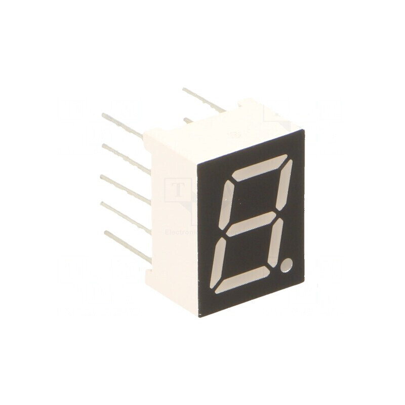 Afișaj LED cu 7 segmente 9,9mm, 0,39 Nr.car: 1, Roșie, 100mcd - Display Numeric Profesional | Electronic-mag.ro | Componente Electronice Afișaj LED cu 7 segmente 9,9mm, 0,39 Nr.car: 1, Roșie, 100mcd - Display Numeric Profesional | Electronic-mag.ro | Componente Electronice