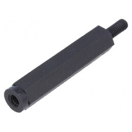 Piuliță Distanțieră Filetată Hexagonală din Poliamidă M3, 30mm - Accesorii pentru Montaj și Fixare | Electronic-mag.ro | Componente Electronice
