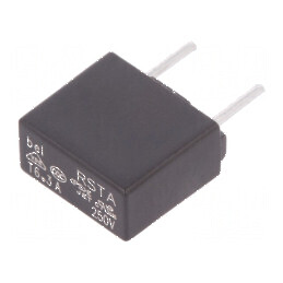 Siguranță întârziere 6,3A 250VAC 63VDC 8,4x4x7,8mm - Componentă electrică de protecție | Electronic-mag.ro | Componente Electronice