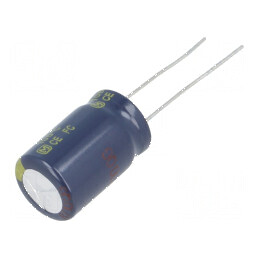 Condensator Electrolitic Low ESR THT 330uF 63VDC Ø12,5mm x 20mm - Componentă Electronică de Înaltă Performanță | Electronic-mag.ro | Componente Electronice