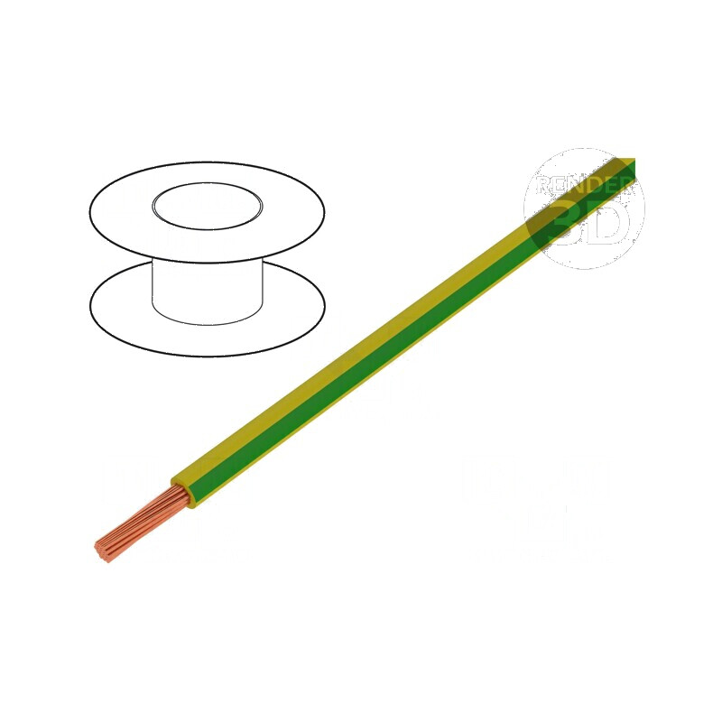Cablu electric H05V-K litat 0,75mm² cu izolație PVC galben-verde pentru 300V/500V | Electronic-mag.ro | Componente Electronice Cablu electric H05V-K litat 0,75mm² cu izolație PVC galben-verde pentru 300V/500V | Electronic-mag.ro | Componente Electronice