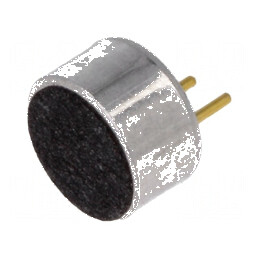 Microfon electret de înaltă sensibilitate 50-16000Hz, 2,2kΩ, -35dB, Ø6x3,5mm, consum 0,5mA, THT | Electronic-mag.ro | Componente Electronice