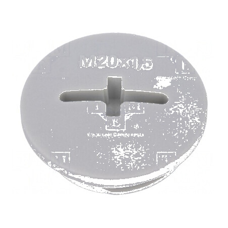 Capac de Protecție M20 1,5 IP54 din Poliamidă Gri Deschis, Dimensiune 6mm | Electronic-mag.ro | Componente Electronice
