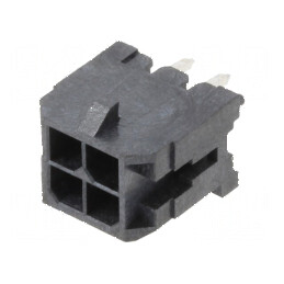 Conector cablu-placă soclu tată Minitek® Pwr 3.0 cu 4 pini, 3mm | Electronic-mag.ro | Componente Electronice