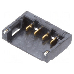Conector SMT 1,2mm PIN 4 pentru PCB - Cablu-Placă Soclu Tată | Electronic-mag.ro | Componente Electronice