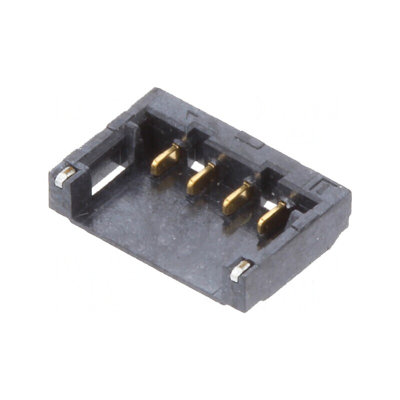 Conector SMT 1,2mm PIN 4 pentru PCB - Cablu-Placă Soclu Tată | Electronic-mag.ro | Componente Electronice