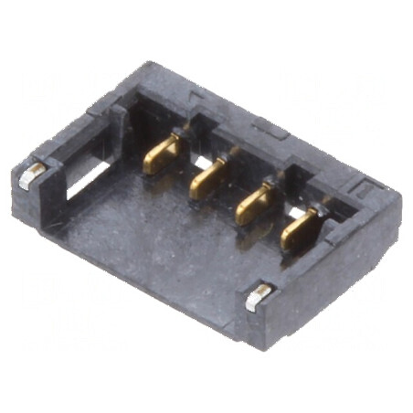Conector SMT 1,2mm PIN 4 pentru PCB - Cablu-Placă Soclu Tată | Electronic-mag.ro | Componente Electronice