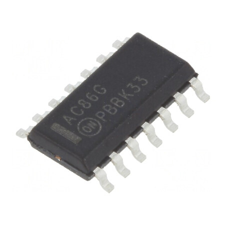 IC digital XOR 4 Canale, 2 Intrări, CMOS SMD SO14, Tensiune 2÷6VDC, Temperatura de Funcționare -40÷85°C, Tub | Electronic-mag.ro | Componente Electronice