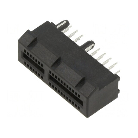 Conector THT pentru carduri drept cu PCB, Gold Flash, 1mm | Electronic-mag.ro | Componente Electronice