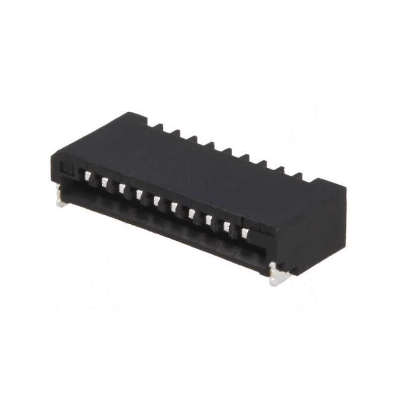 Conector FFC/FPC Orizontal 10 PIN Non-ZIF SMT 0,5A -25° la 85°C | Electronic-mag.ro | Componente Electronice