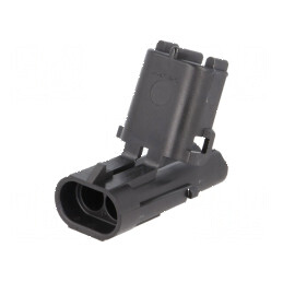 Conector cablu-cablu mufă tată Weather Pack, PIN 2, pentru conexiuni electrice sigure | Electronic-mag.ro | Componente Electronice
