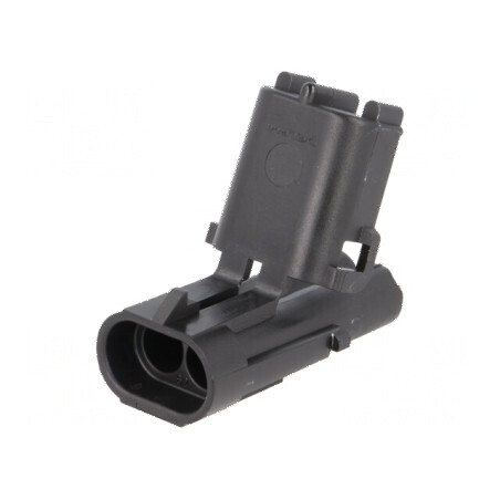 Conector cablu-cablu mufă tată Weather Pack, PIN 2, pentru conexiuni electrice sigure | Electronic-mag.ro | Componente Electronice