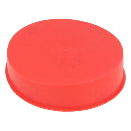 Obturator Corp Roșu 102mm Diametru Exterior 22,8mm Înălțime LDPE SafeCAP | Electronic-mag.ro | Componente Electronice