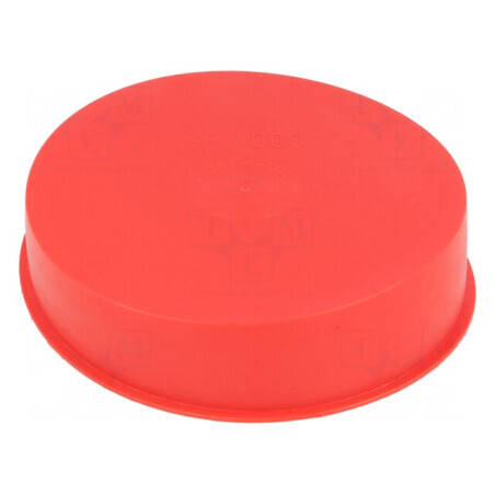 Obturator Corp Roșu 102mm Diametru Exterior 22,8mm Înălțime LDPE SafeCAP | Electronic-mag.ro | Componente Electronice