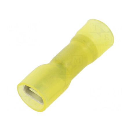 Terminal plat 6,3mm 0,8mm mamă pentru cablu 4÷6mm², crimpat, rezistență la 150°C | Electronic-mag.ro | Componente Electronice