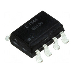 Optocuplor SMD cu 1 Canal, 1 Ieşire, Tranzistori, Izolație 5kV, Tensiune Uce 20V, Viteză 1kV/μs | Electronic-mag.ro | Componente Electronice