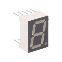 Afișaj LED cu 7 segmente 14,2mm 0,56" - Număr Caractere: 1, Culoare: Roșie, Catod Comun | Electronic-mag.ro | Componente Electronice