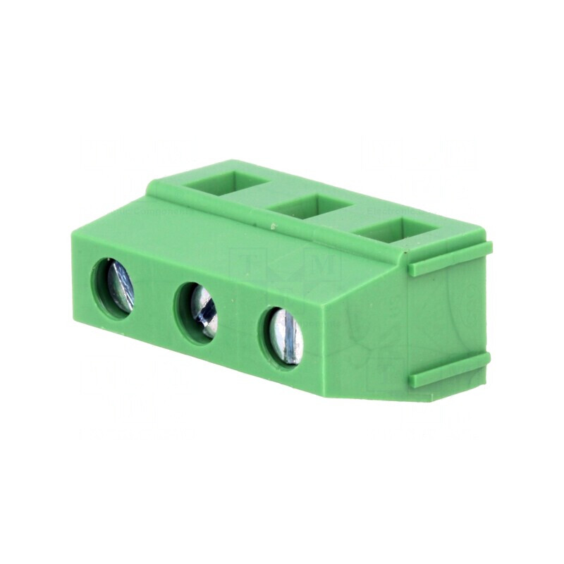 Regletă de conexiuni pentru PCB, unghi 7,5mm, 3 piste, cabluri 2,5mm² | Electronic-mag.ro | Componente Electronice Regletă de conexiuni pentru PCB, unghi 7,5mm, 3 piste, cabluri 2,5mm² | Electronic-mag.ro | Componente Electronice