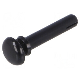 Diblu poliamidă 14,5mm lungime, 3,1mm diametru orificiu montare, negru | Electronic-mag.ro | Componente Electronice