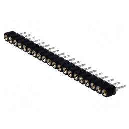 Conector şiruri pini soclu mamă, 20 contacte întoarse - Componente electrice profesionale | Electronic-mag.ro | Componente Electronice