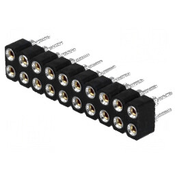 Conector şiruri pini soclu mamă 20 contacte întoarse - Compatibilitate electronică profesională | Electronic-mag.ro | Componente Electronice