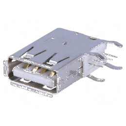 Conector USB A THT Soclu Lateral 90° - Componentă Electronică de Înalta Calitate | Electronic-mag.ro | Componente Electronice