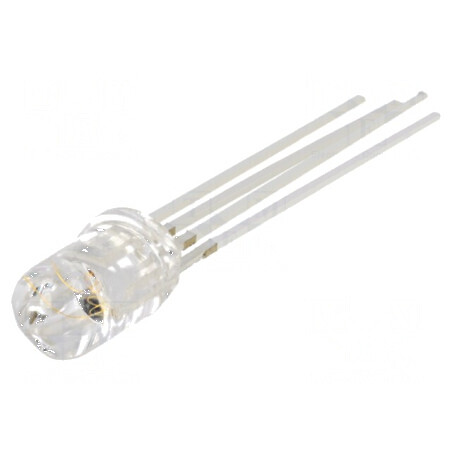 LED 5mm RGB Convex cu Unghi de 30° - Interval de Temperatură: -30 până la 85°C, Set de 4 bucăți | Electronic-mag.ro | Componente Electronice