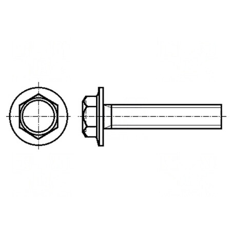 Şurub cu flanşă M6x20, hexagonal, oțel inoxidabil A2, rezistent la coroziune | Electronic-mag.ro | Componente Electronice