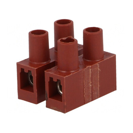 Regletă de conexiuni terminale cu șurub 4mm² 400V, 2 piste, cablare electrică profesională | Electronic-mag.ro | Componente Electronice