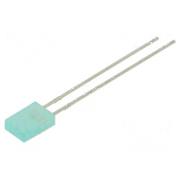 LED Dreptunghiular Verde 5,18x2,23x8mm 4,7÷8mcd 110° 20mA | Electronic-mag.ro | Componente Electronice