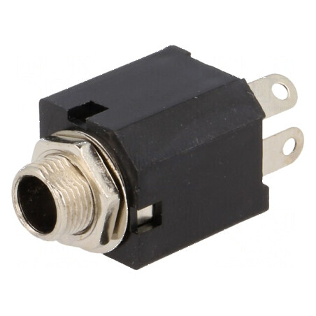 Conector Jack 6,3mm Soclu Mono cu Contacte Separabile - Piste 2 | Electronic-mag.ro | Componente Electronice