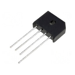 Punte Redresoare Monofazată Urmax 100V, 6A If, 135A Ifsm, Model Plată | Electronic-mag.ro | Componente Electronice