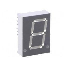 Afișaj LED cu 7 segmente, 20,4mm, 0,8 Nr. car: 1, roșie, 3,2÷4mcd | Electronic-mag.ro | Componente Electronice