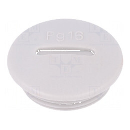 Capac de protecție PG16 IP54 din poliamidă gri deschis, 6mm - accesorii pentru cabluri | Electronic-mag.ro | Componente Electronice