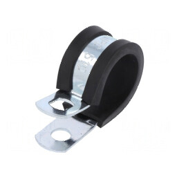 Clipsuri din oțel Ø buclă pentru montaj Ø 19÷20,6mm, lățime 13mm, orificiu montaj 6,5mm SL W1 | Electronic-mag.ro | Componente Electronice