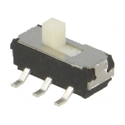 Comutator glisant DPDT 0,3A/6VDC ON-ON Poz: 2 cu 6 terminale SMT | Electronic-mag.ro | Componente Electronice