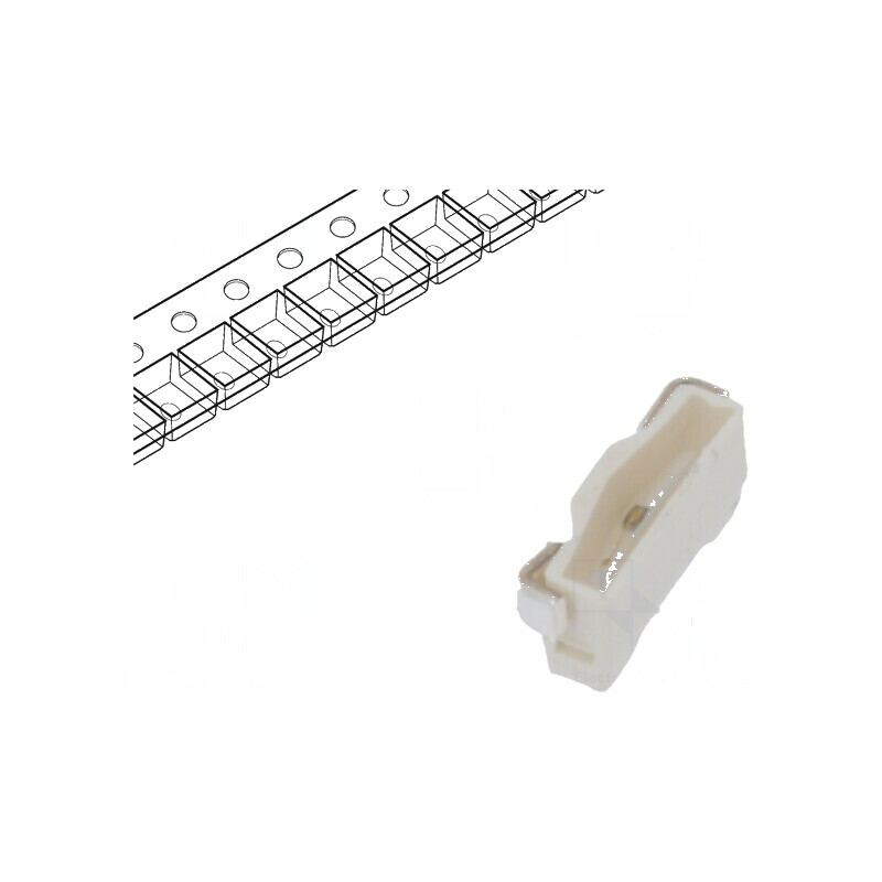 LED SMD 2808 Albastru 250mcd 2,8x0,8x1,2mm 110° Tensiune 3,2÷3,7V | Electronic-mag.ro | Componente Electronice