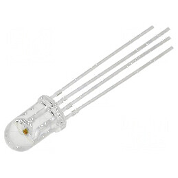 LED 5mm Convex Roșu/Verde/Galben 60° - Temperatura de Funcționare: -30÷85°C | Electronic-mag.ro | Componente Electronice