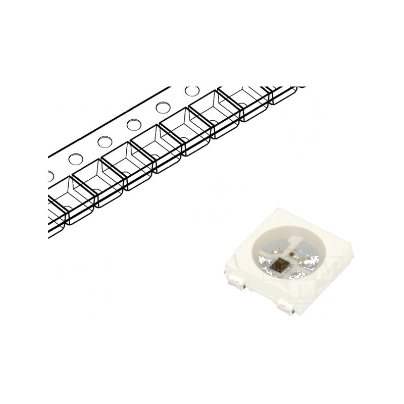 "LED SMD 5050 Programabil PLCC4 RGB 5x5x1,5mm cu Unghi de Vedere de 120° - Interval de Temperaturi -25 până la 80°C" | Electronic-mag.ro | Componente Electronice "LED SMD 5050 Programabil PLCC4 RGB 5x5x1,5mm cu Unghi de Vedere de 120° - Interval de Temperaturi -25 până la 80°C" | Electronic-mag.ro | Componente Electronice