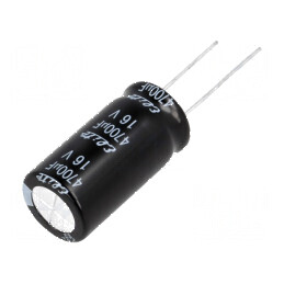 Condensator Electrolitic THT 4700uF 16VDC Ø16x31,5mm ±20% - Componentă Electronică de Înaltă Performanță | Electronic-mag.ro | Componente Electronice