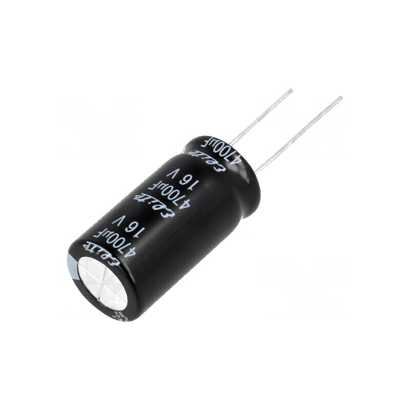 Condensator Electrolitic THT 4700uF 16VDC Ø16x31,5mm ±20% - Componentă Electronică de Înaltă Performanță | Electronic-mag.ro | Componente Electronice Condensator Electrolitic THT 4700uF 16VDC Ø16x31,5mm ±20% - Componentă Electronică de Înaltă Performanță | Electronic-mag.ro | Componente Electronice