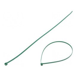 Colier de strângere poliamidă 390mm x 4,7mm, 335N, verde | Electronic-mag.ro | Componente Electronice
