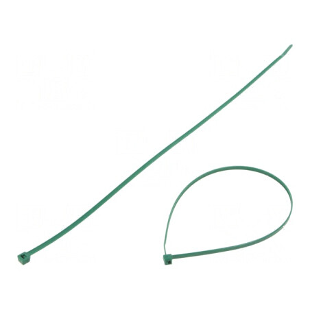 Colier de strângere poliamidă 390mm x 4,7mm, 335N, verde | Electronic-mag.ro | Componente Electronice