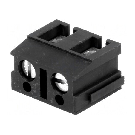 Regletă de conexiuni pentru PCB în unghi de 90°, 7,5mm, 2 piste, 24A | Electronic-mag.ro | Componente Electronice