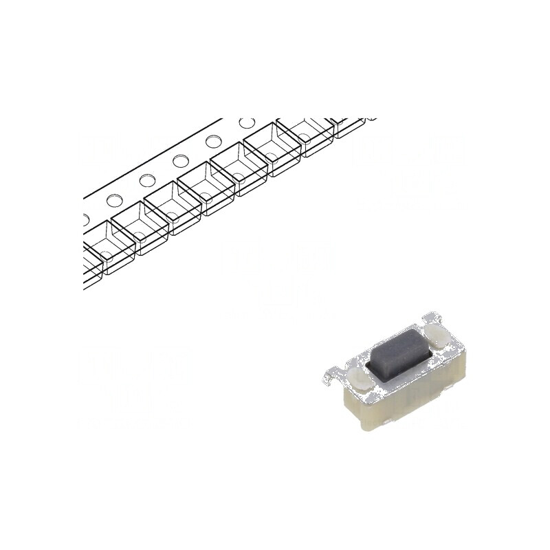 Microîntrerupător TACT SPST Pozitiv 2, 0,05A/12VDC SMD fără 1,27N - Comutator Compact pentru Circuit Electric | Electronic-mag.ro | Componente Electronice