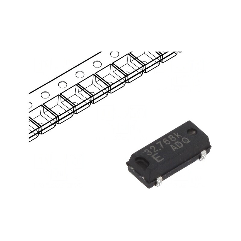 Rezonator SMD 32,768kHz ±20ppm pentru Ceasuri - Dimensiuni 8x3,2x2,38mm | Electronic-mag.ro | Componente Electronice