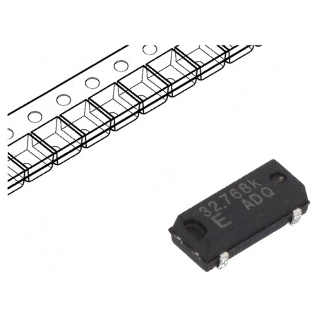 Rezonator SMD 32,768kHz ±20ppm pentru Ceasuri - Dimensiuni 8x3,2x2,38mm | Electronic-mag.ro | Componente Electronice