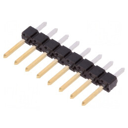 Conector BERGSTIK tată PIN 8, şiruri pini THT drept, pentru montaj PCB | Electronic-mag.ro | Componente Electronice