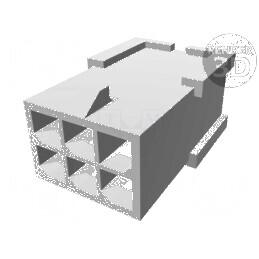 Conector Micro MATE-N-LOK 3mm, Cablu-Placă, Mufă Tată, 6 PIN | Electronic-mag.ro | Componente Electronice